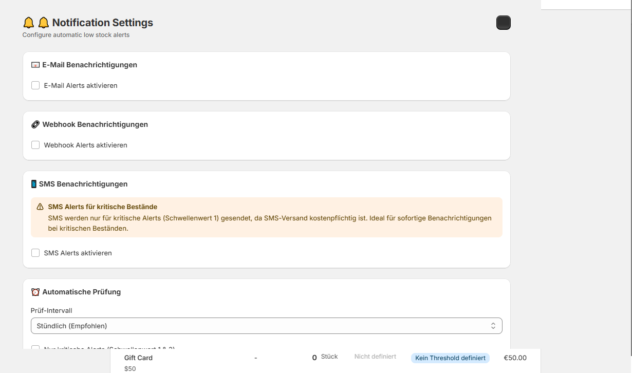 Multi-Channel Notification Setup